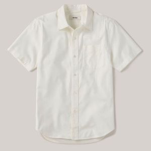 Buck Mason Draped Twill Short Sleeve One Pocket Shirt